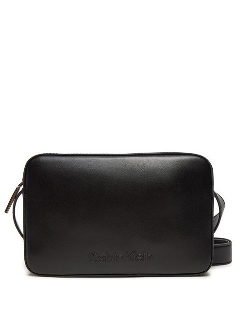 CALVIN KLEIN EMBOSSED CALVIN Mini sac photo avec bandoulière ck noir - Sacs pour Femme