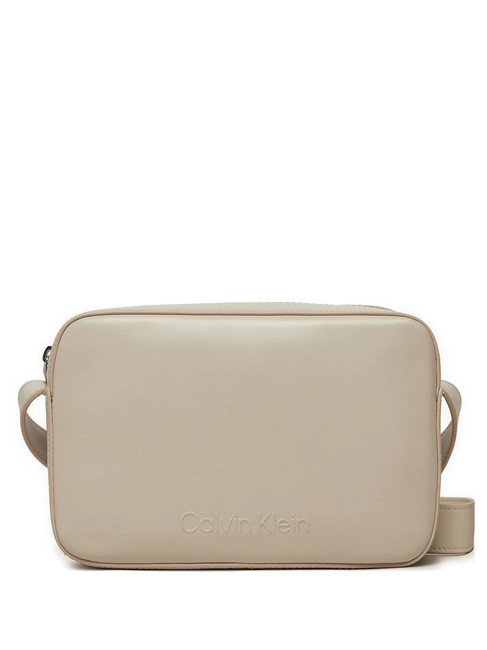 CALVIN KLEIN EMBOSSED CALVIN Mini sac photo avec bandoulière matin gris - Sacs pour Femme