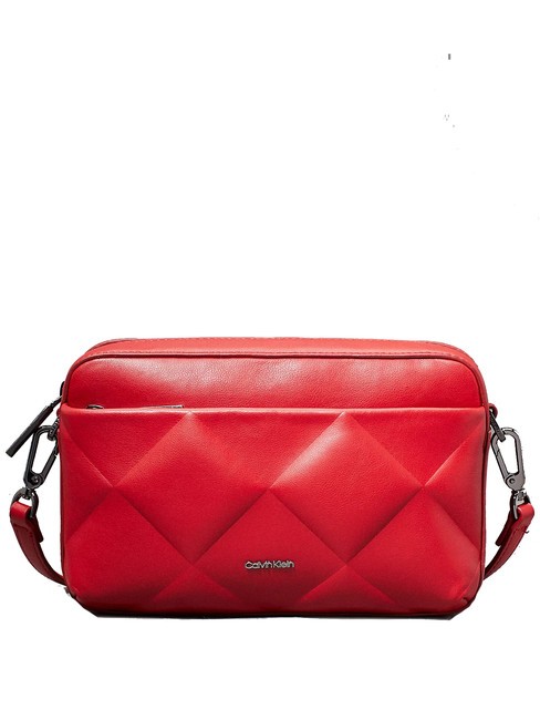 CALVIN KLEIN DIAMOND QUILT  Mini sac à bandoulière, avec bandoulière sauge écarlate - Sacs pour Femme