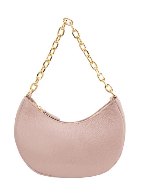 LESAC GIUDITTA Sac hobo en cuir avec chaîne rose millénaire - Sacs pour Femme