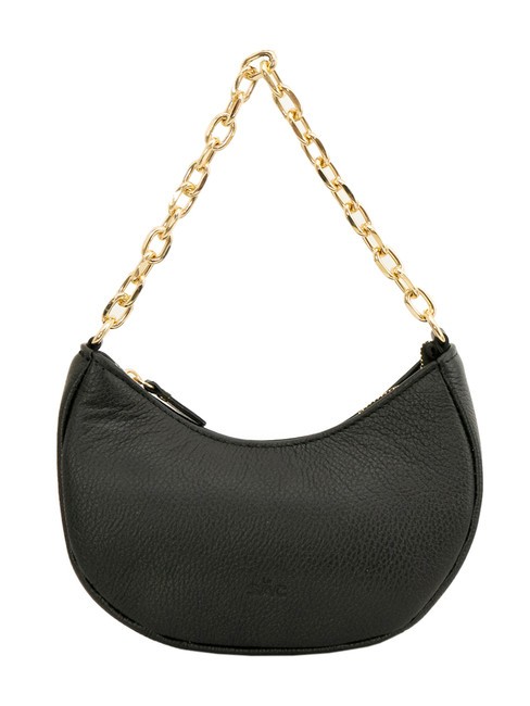 LESAC GIUDITTA Sac hobo en cuir avec chaîne noir - Sacs pour Femme