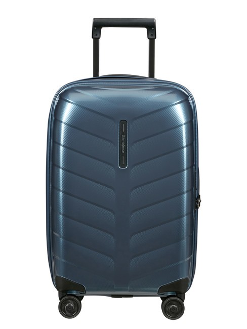 SAMSONITE ATTRIX Chariot cabine mince extensible bleu acier - Valises cabine