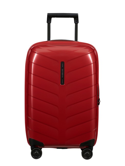 SAMSONITE ATTRIX Chariot cabine mince extensible ROUGE - Valises cabine