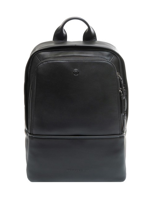 MOMO DESIGN NAPPA  Sac à dos pour ordinateur portable 14" en cuir noir - Sacs à dos pour l'École & les Loisirs