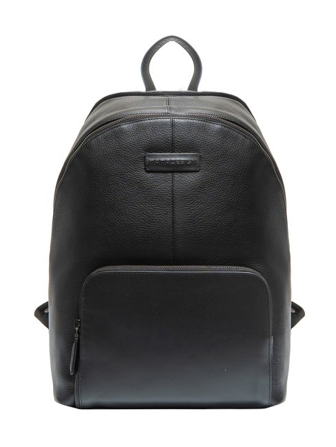 MOMO DESIGN DOLLARO  Sac à dos pour ordinateur portable 15,6" en cuir noir - Sacs à dos pour l'École & les Loisirs