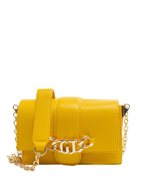 GAUDÌ CATHY Mini sac bandoulière avec chaîne jaune - Sacs pour Femme