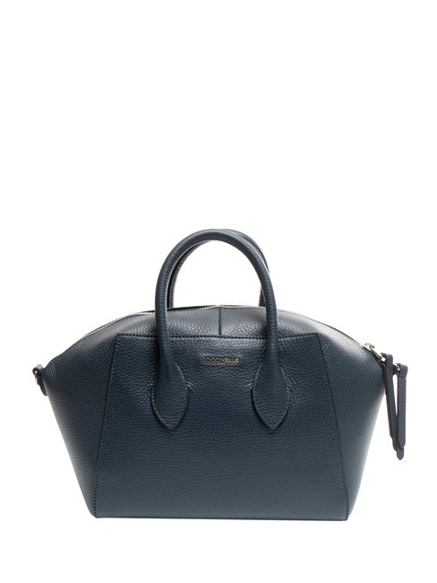 COCCINELLE GWEN Sac à main en cuir martelé bleu nuit - Sacs pour Femme