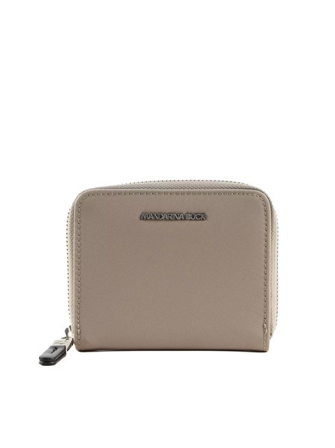 MANDARINA DUCK HUNTER Portefeuille compact zippé taupe - Portefeuilles Femme