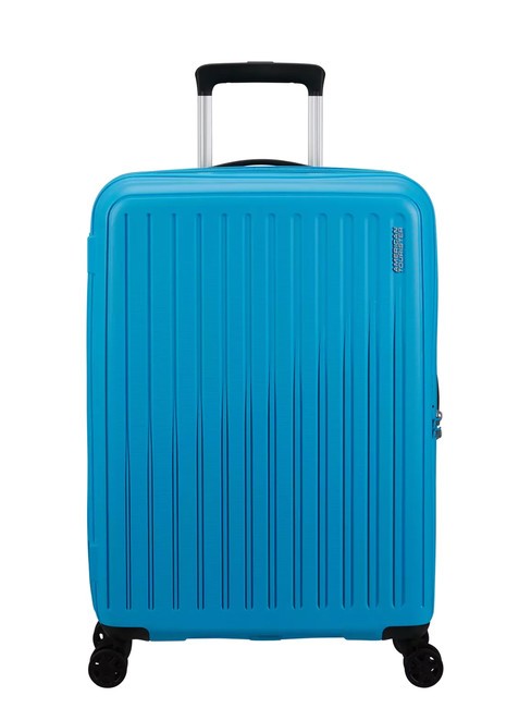 AMERICAN TOURISTER REJOY Chariot de taille moyenne bleu azur - Valises Rigides