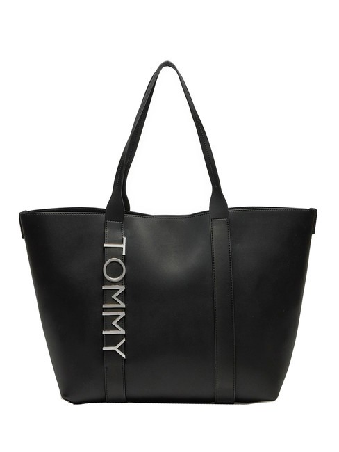 TOMMY HILFIGER TOMMY JEANS CITY BOLD Sac cabas porté épaule le noir - Sacs pour Femme