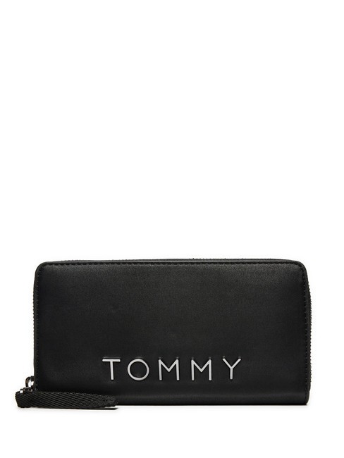 TOMMY HILFIGER TOMMY JEANS CITY BOLD  Portefeuille zippé le noir - Portefeuilles Femme