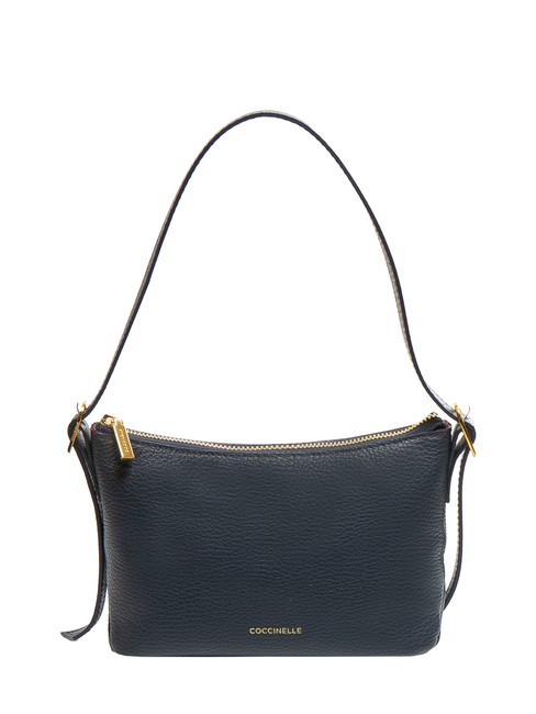 COCCINELLE CHERRY Petit sac bandoulière en cuir bleu nuit - Sacs pour Femme