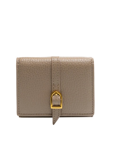 COCCINELLE CHERRY Petit portefeuille en cuir, 4cc taupe chaud - Portefeuilles Femme