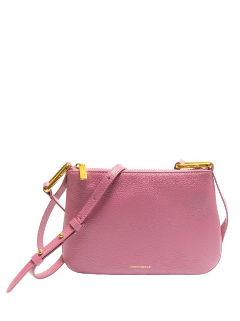 COCCINELLE MAGIE Petit sac bandoulière en cuir pulpe rose - Sacs pour Femme