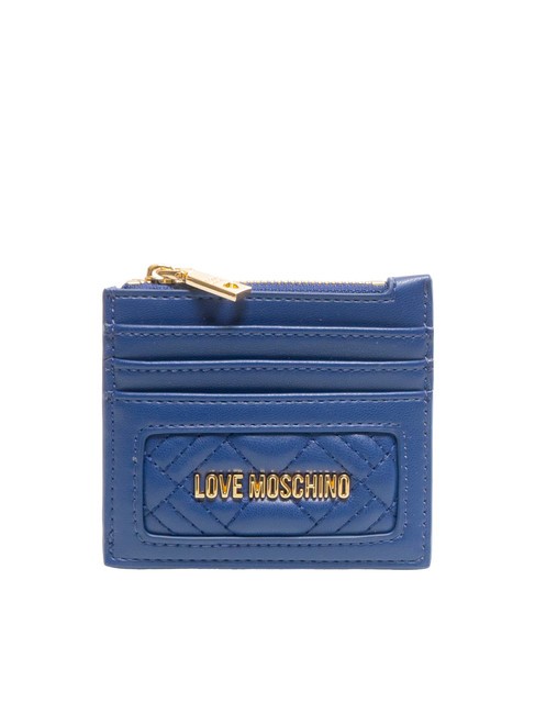 LOVE MOSCHINO QUILTED  Porte-cartes / Porte-monnaie  bleu - Portefeuilles Femme