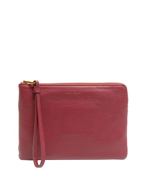 COCCINELLE ALIAS Pochette en cuir rouge grenat - Sacs pour Femme