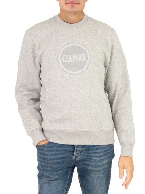 COLMAR MODISH Sweat ras du cou à logo imprimé gris mélangé - Pulls molletonnés