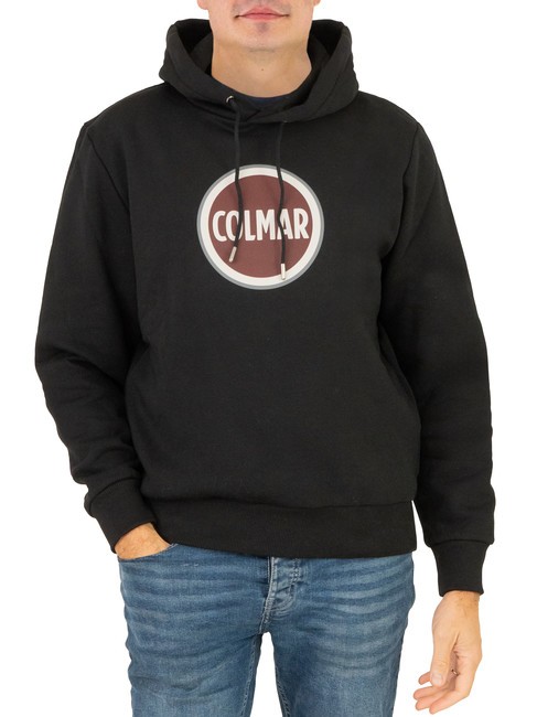 COLMAR MODISH Sweat à capuche avec logo imprimé noir - Pulls molletonnés