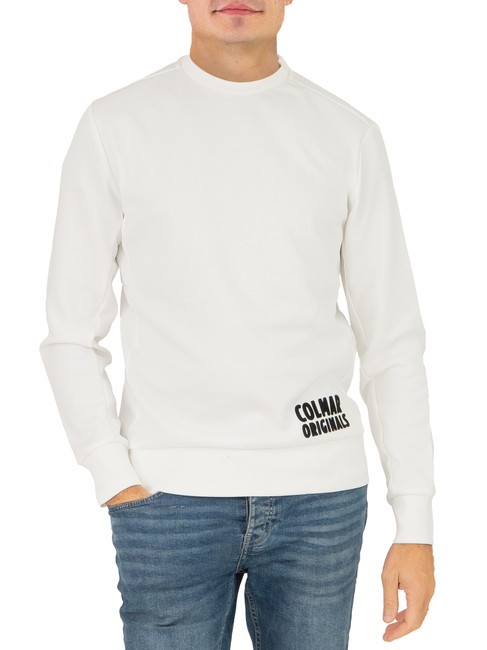 COLMAR TECHNICAL Sweat col rond logo embossé blanc - Pulls molletonnés