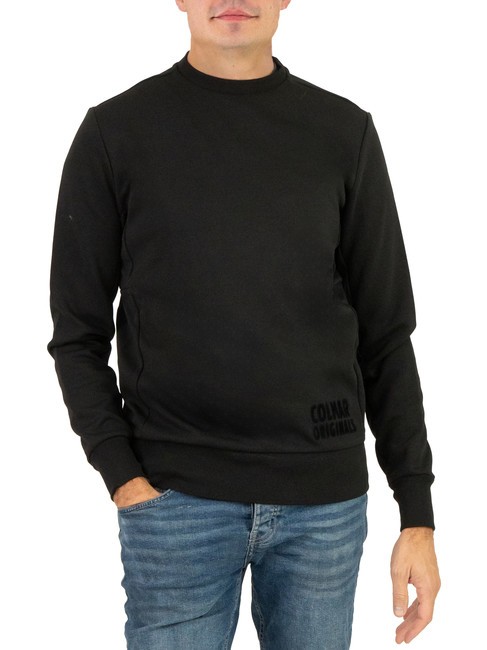 COLMAR TECHNICAL Sweat col rond logo embossé noir - Pulls molletonnés