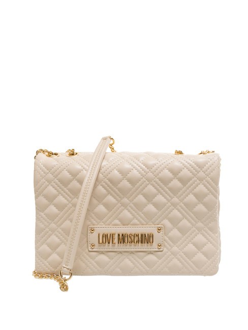 LOVE MOSCHINO QUILTED Sac à bandoulière Ivoire - Sacs pour Femme