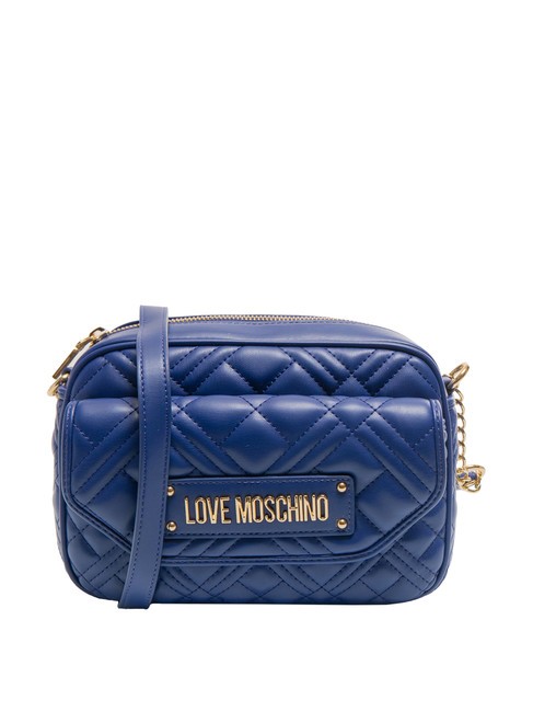 LOVE MOSCHINO QUILTED  Mini sac pour appareil photo sur l'épaule bleu - Sacs pour Femme