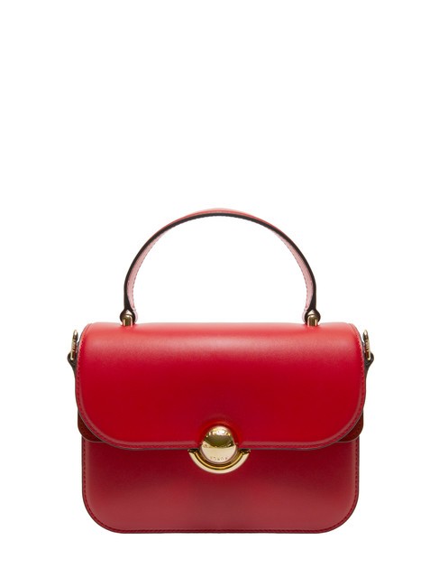 FURLA SFERA Sac porte-documents en cuir avec bandoulière Rouge vénitien - Sacs pour Femme