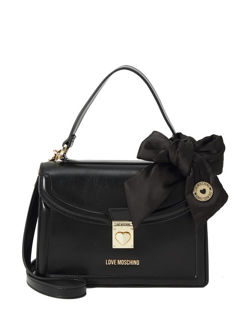 LOVE MOSCHINO FIOCCO Sac porte-documents avec bandoulière Noir - Sacs pour Femme