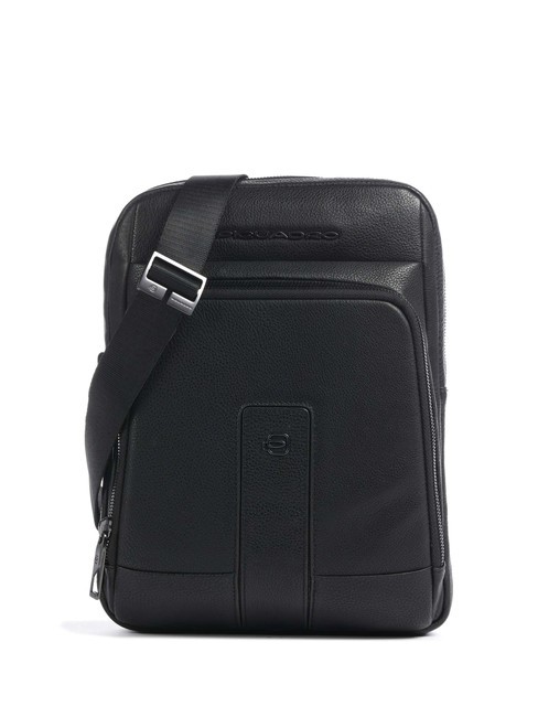 PIQUADRO CARL Sac en cuir, support pour tablette Noir - Sacs en Bandoulières pour Homme