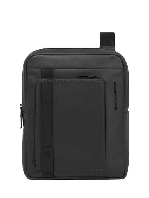 PIQUADRO DAVID Sac en cuir pour iPad 11 Noir - Sacs en Bandoulières pour Homme