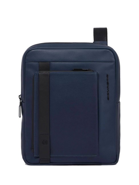 PIQUADRO DAVID Sac en cuir pour iPad 11 bleu - Sacs en Bandoulières pour Homme