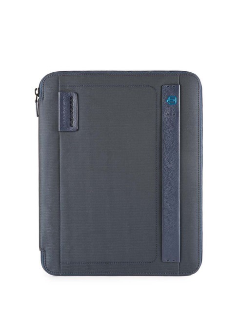 PIQUADRO Pulse - Porte-bloc-notes au format A4 CHEVRON BLEU - Étui pour tablette & Organiseur