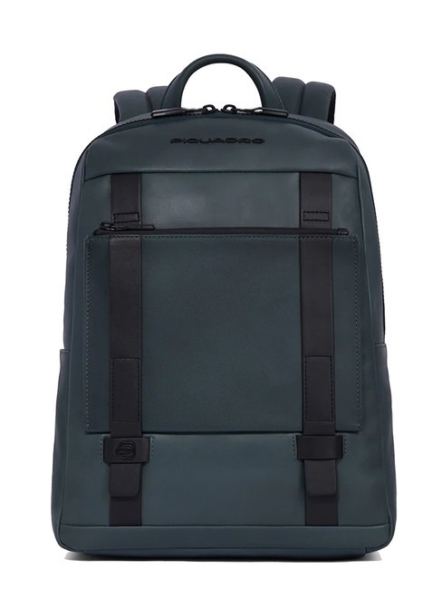 PIQUADRO DAVID Sac à dos en cuir, support ordinateur 13,3" VERT - Sacs à dos pour ordinateur portable