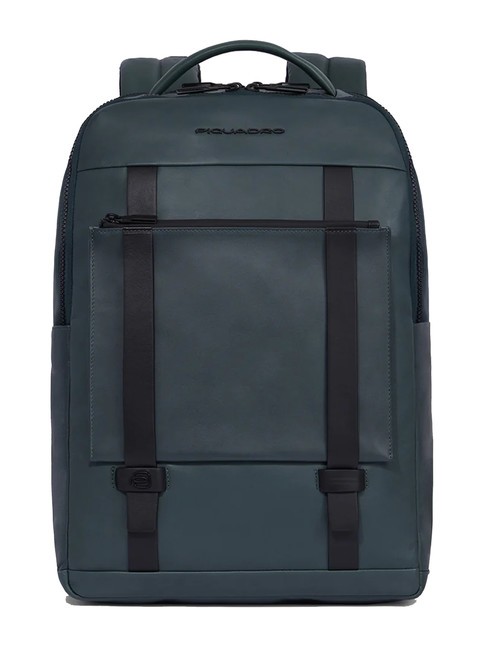 PIQUADRO DAVID Sac à dos en cuir pour ordinateur portable 15,6" VERT - Sacs à dos pour ordinateur portable