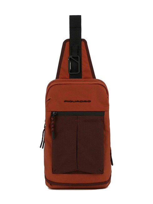 PIQUADRO ARNE Sac à dos à une épaule ORANGE - Sacs en Bandoulières pour Homme