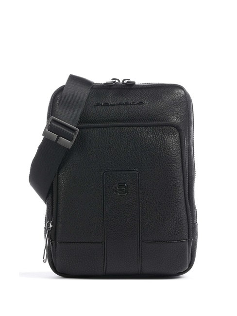 PIQUADRO CARL Sac iPad mini en cuir Noir - Sacs en Bandoulières pour Homme