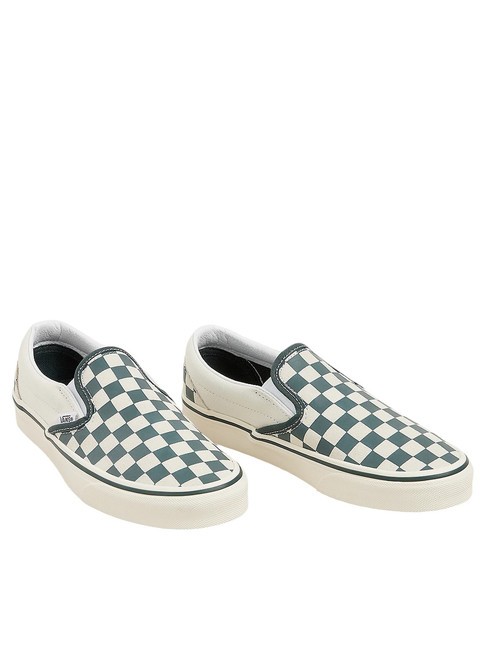 VANS CLASSIC SLIP-ON  Chaussures en toile vert/vrai blanc - Chaussures unisexe