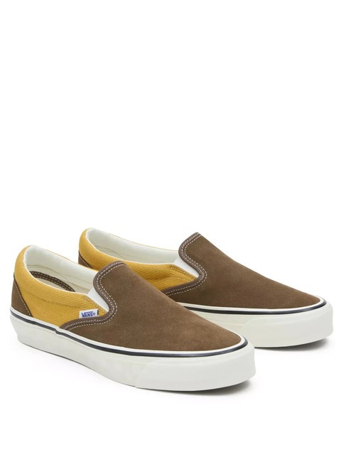 VANS MTE SLIP-ON REISSUE 98 Baskets en cuir et toile lueur dorée - Chaussures unisexe