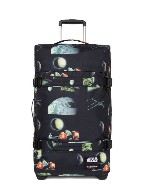 EASTPAK TRANSIT'R L STAR WARS Chariot de grande taille sw galaxie noir - Valises Semi-rigides