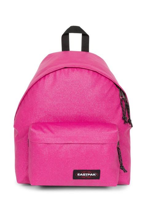 EASTPAK PADDED PAK'R Sac à dos en tissu pailleté fuchsia scintillant - Sacs à dos pour l'École & les Loisirs