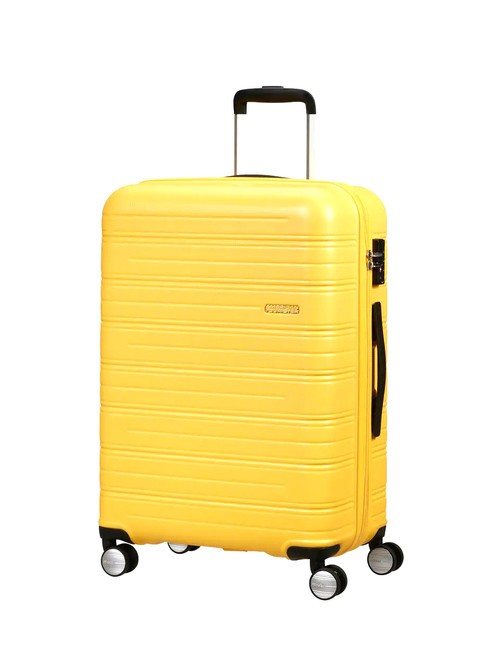 AMERICAN TOURISTER HIGH TURN  Chariot à bagages à main jaune mat - Valises cabine