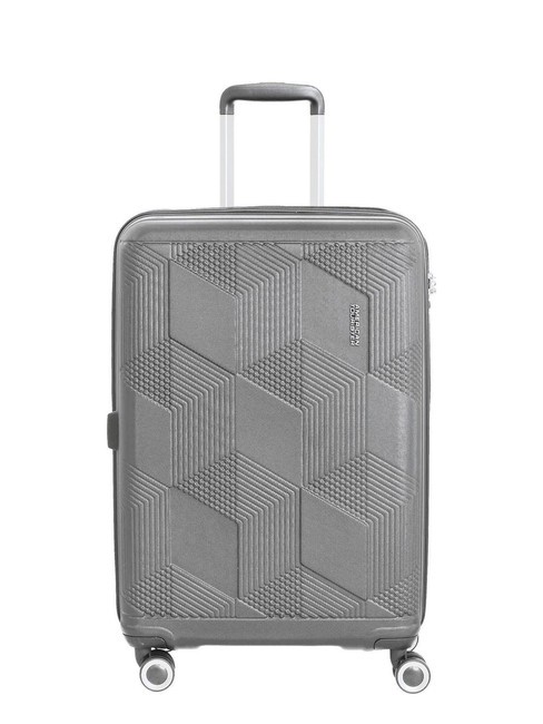 AMERICAN TOURISTER SUNCHASER  Chariot moyen ARGENT - Valises Rigides