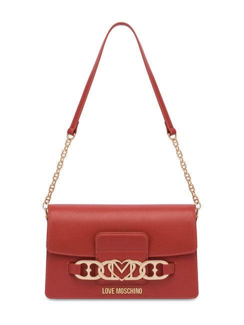 LOVE MOSCHINO HEART CHAIN Sac à bandoulière rouiller - Sacs pour Femme