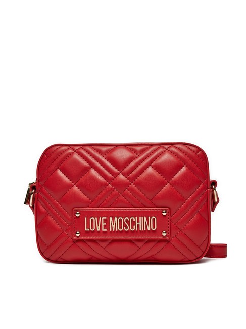 LOVE MOSCHINO QUILTED  Étui pour appareil photo en bandoulière ROUGE - Sacs pour Femme