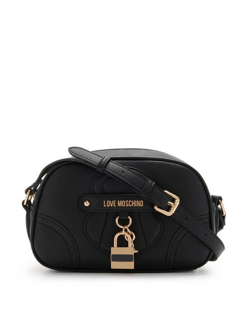 LOVE MOSCHINO PADLOCK Mini sac à bandoulière Noir - Sacs pour Femme