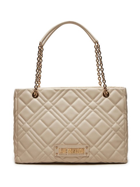 LOVE MOSCHINO QUILTED Sac d'épaule Ivoire - Sacs pour Femme