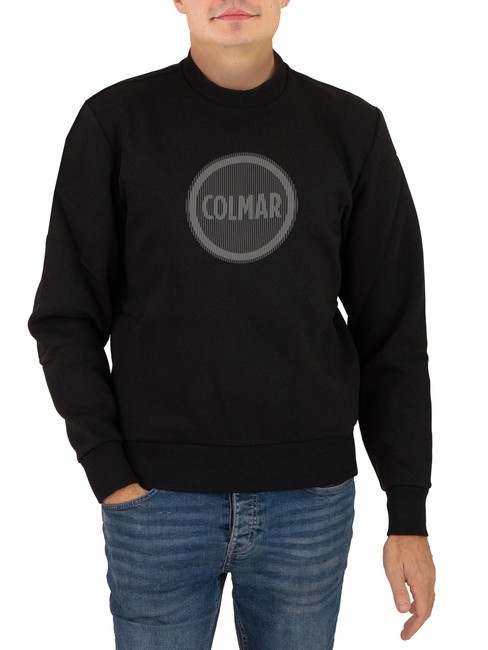 COLMAR MODISH Sweat ras du cou à logo imprimé noir - Pulls molletonnés