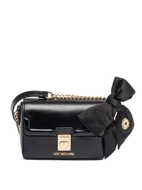 LOVE MOSCHINO FIOCCO Mini sac à bandoulière  Noir - Sacs pour Femme