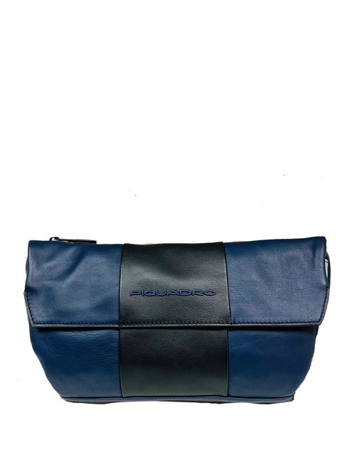 PIQUADRO URBAN Pochette en cuir BLEU-GRIS - Sacs banane