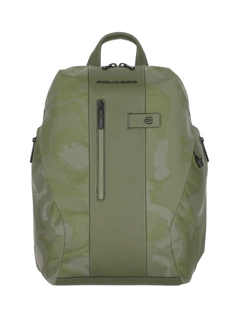 PIQUADRO BRIEF 2 Sac à dos ordinateur 14" camouflage réfléchi vert - Sacs à dos pour ordinateur portable